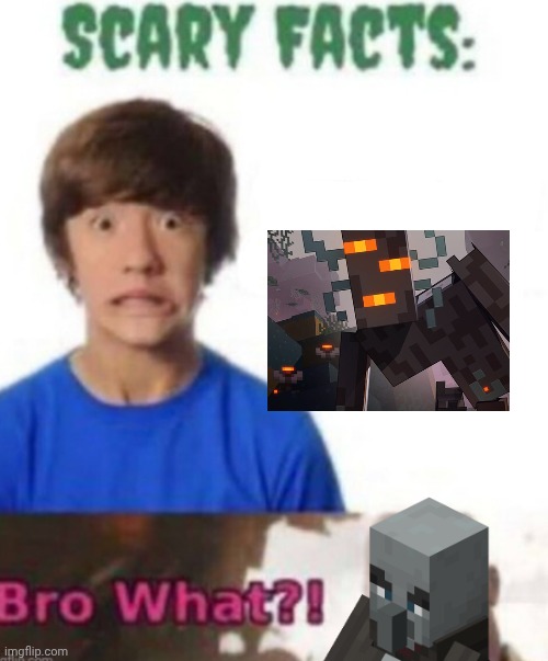 you can't imagine the scary CREAKER for the illagers he is SCARED when he seers the creakerger.  WE ARE SCREWED. A CREAKY | image tagged in scary facts | made w/ Imgflip meme maker