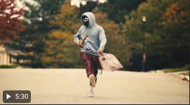 Boy With Uke walk Blank Meme Template