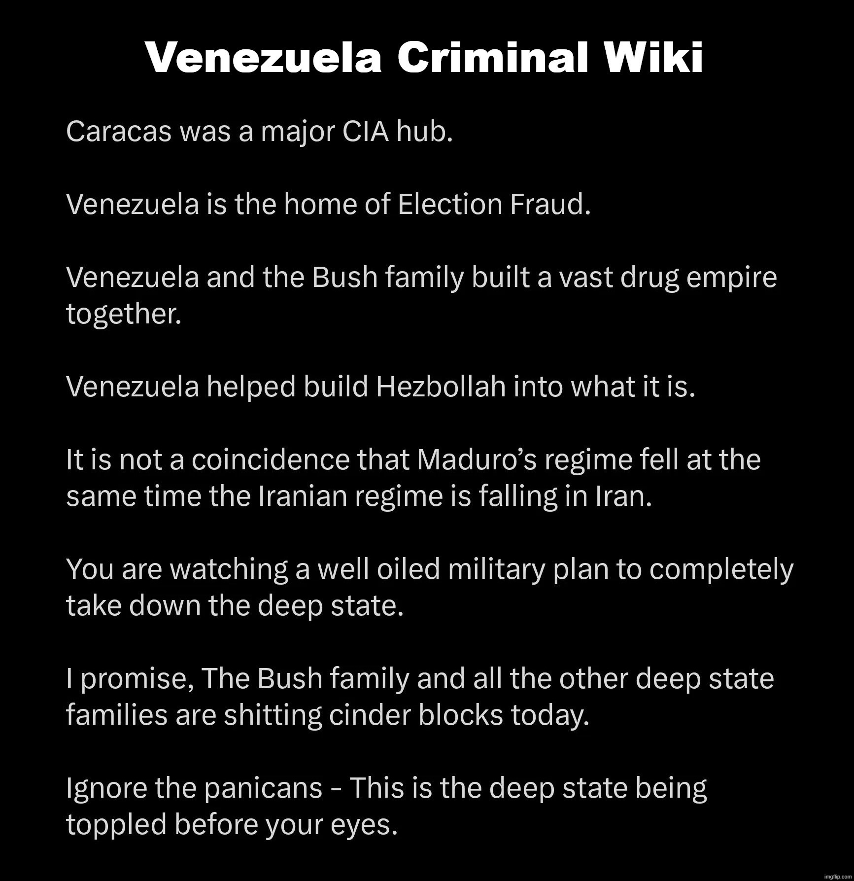 Venezuela Crime Wiki | image tagged in venezuela,partners in crime,wikileaks,wikihow,wiki,ive committed various war crimes | made w/ Imgflip meme maker