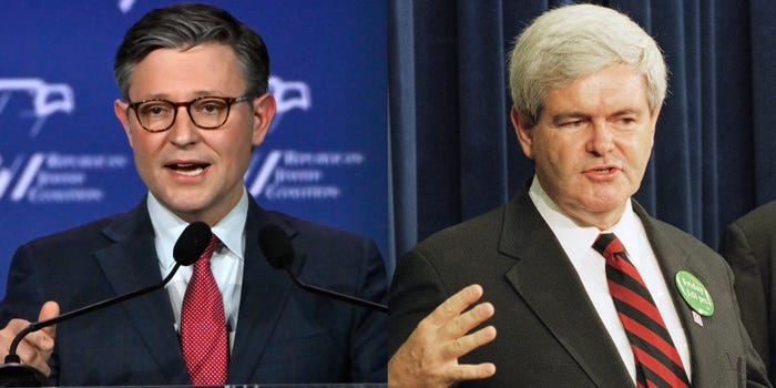 Mike Johnson,  newt Gingrich Blank Meme Template
