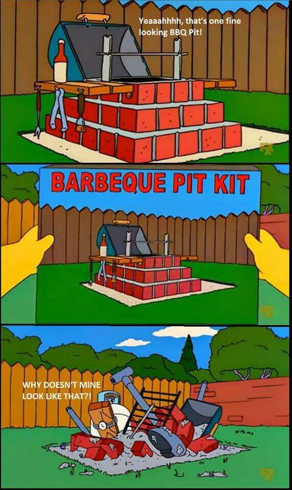 Homer BBQ Blank Meme Template