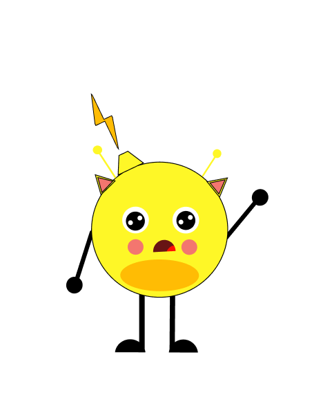 surprised electro cat Blank Meme Template