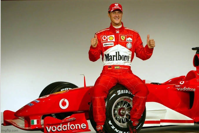 Happy Birthday Schumacher!! | image tagged in f1,michael schumacher,ferrari,happy birthday | made w/ Imgflip meme maker