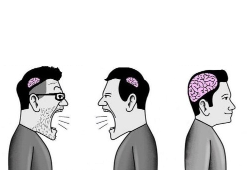 The Dumb and the Smart Blank Meme Template