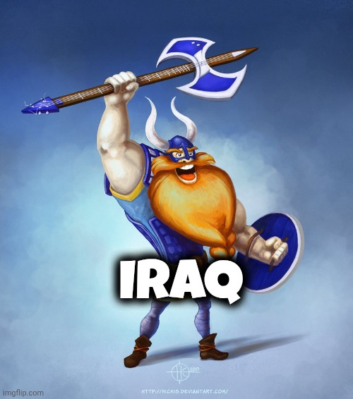 Viking Rocker | Iraq | image tagged in viking rocker | made w/ Imgflip meme maker