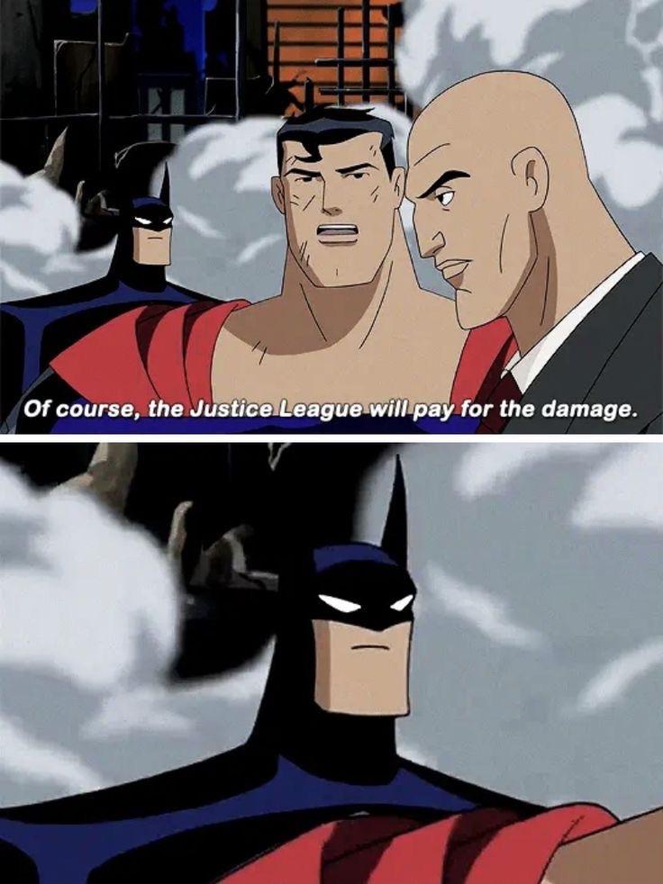 The Justice League will pay for the damage Blank Meme Template