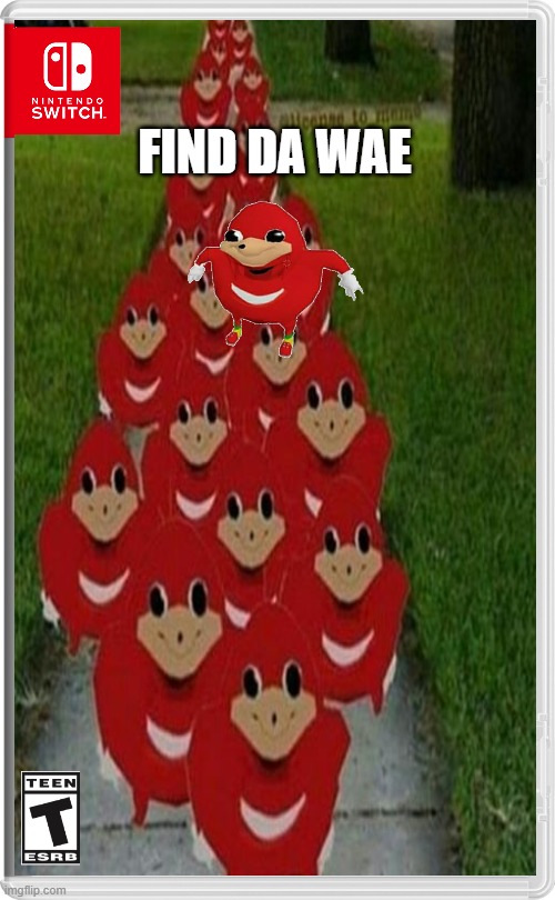 A new video game | FIND DA WAE | image tagged in do you know da wae | made w/ Imgflip meme maker