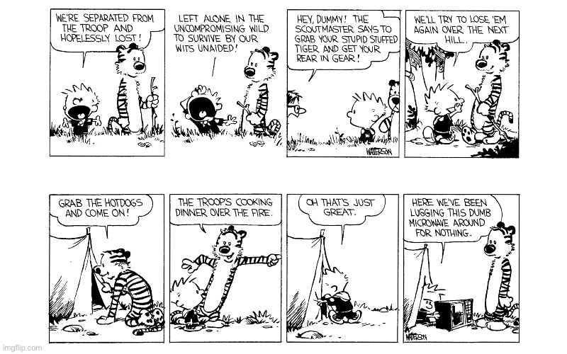 image tagged in calvin and hobbes,comics | made w/ Imgflip meme maker