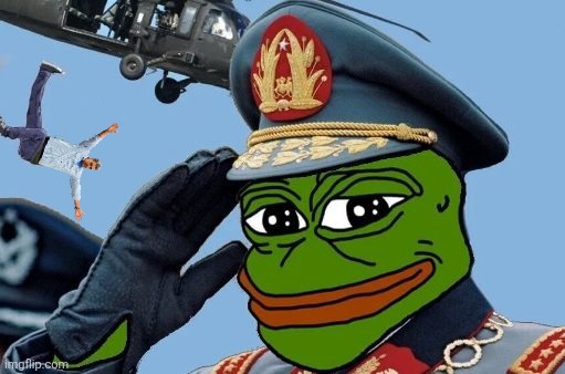 Alternate Timeline: Pepe was there. | image tagged in pepe helicopter,nicolas maduro,taking care of business,venezuela | made w/ Imgflip meme maker