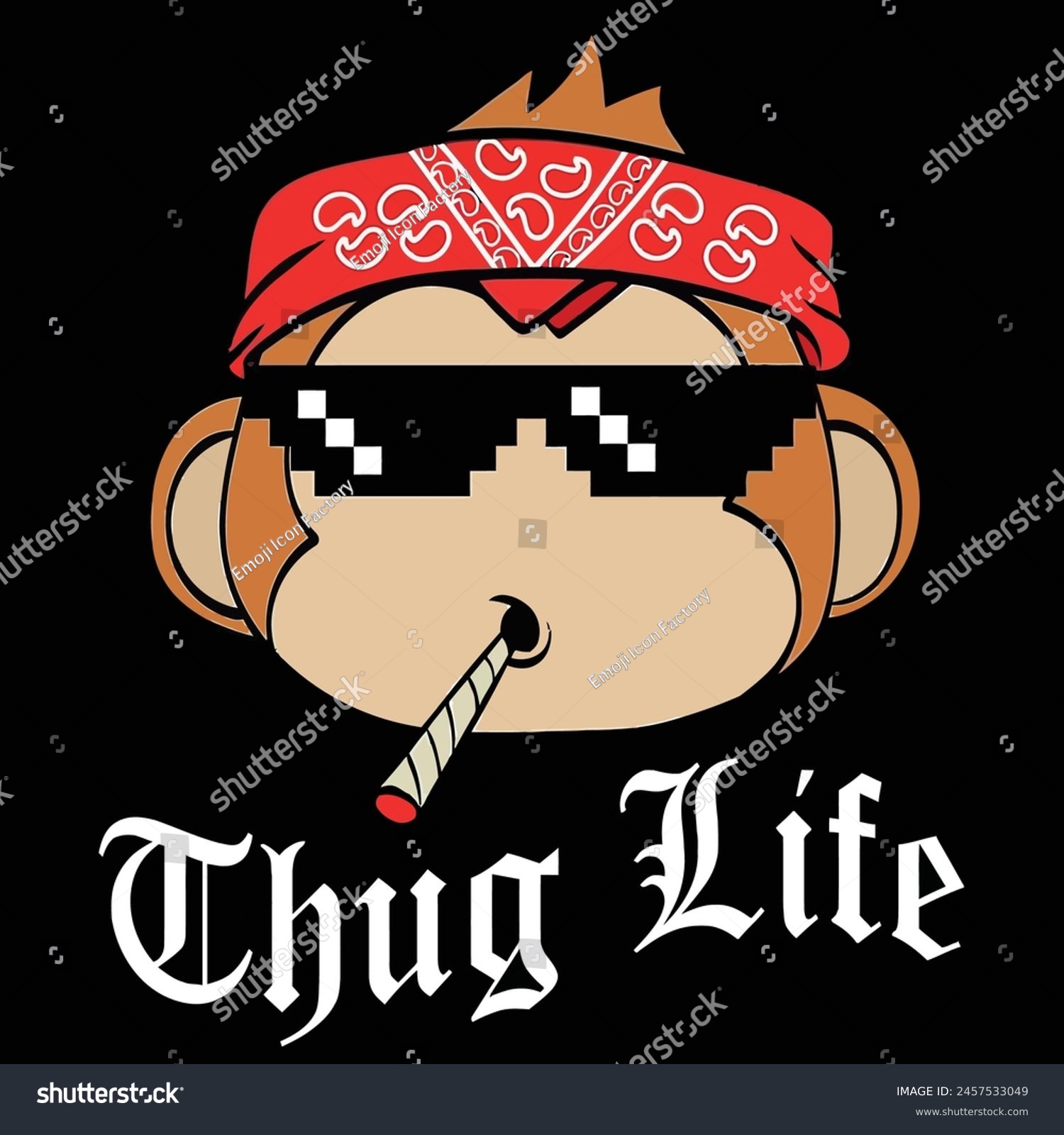 Thug life Blank Meme Template