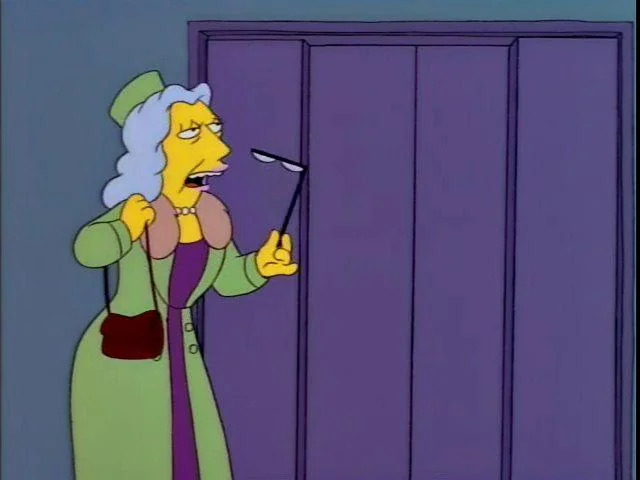 Simpsons Dowager Blank Meme Template