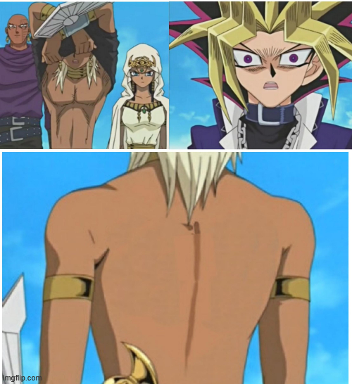 The Truth On Marik's Back Blank Meme Template