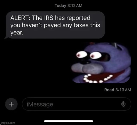 IRS report | image tagged in irs report | made w/ Imgflip meme maker