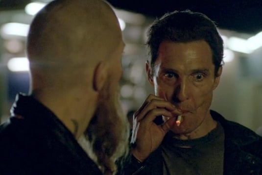 True detective smoking Blank Meme Template
