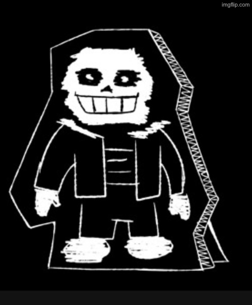sans left an effigy behind | made w/ Imgflip meme maker
