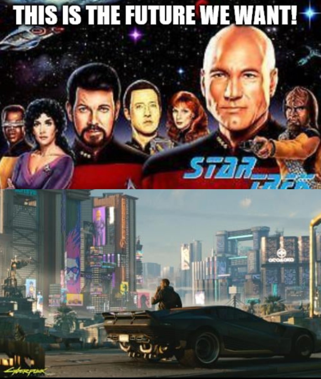 The future we wanted Blank Meme Template