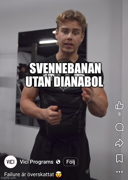 Svennebanan utan Dianabol Vici Programs Blank Meme Template