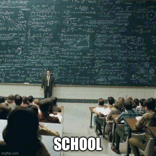 School | SCHOOL | image tagged in school | made w/ Imgflip meme maker