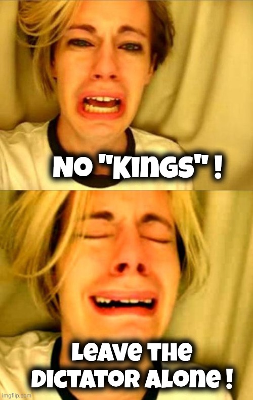 A Walk Down Memory Lane | No "Kings" ! Leave the Dictator alone ! | image tagged in leave britney alone,liberal logic,where does it hurt,democrats democratting,never-trump morons | made w/ Imgflip meme maker