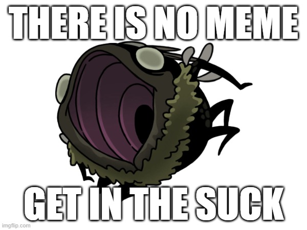 THERE IS NO MEME; GET IN THE SUCK | made w/ Imgflip meme maker