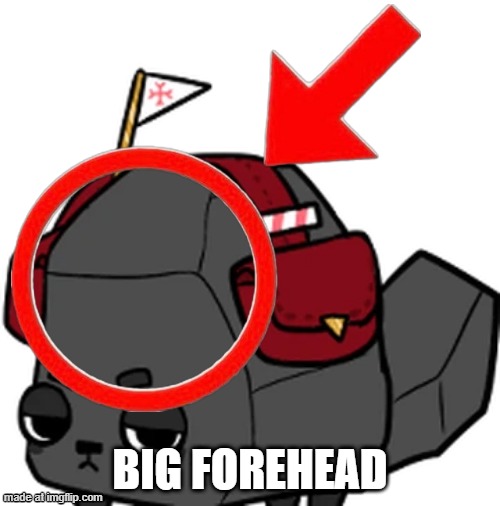 a snipers dream | BIG FOREHEAD | image tagged in coal | made w/ Imgflip meme maker