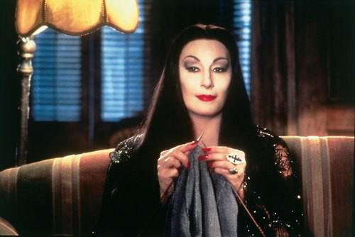 Morticia Knitting Blank Meme Template