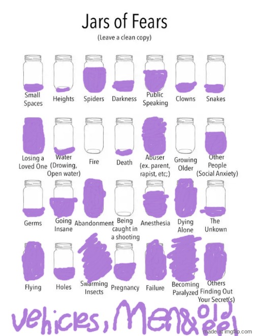 Jar of fears clear version | image tagged in jar of fears clear version | made w/ Imgflip meme maker
