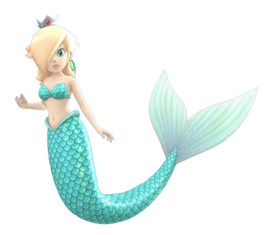 Mermaid Rosalina Blank Meme Template