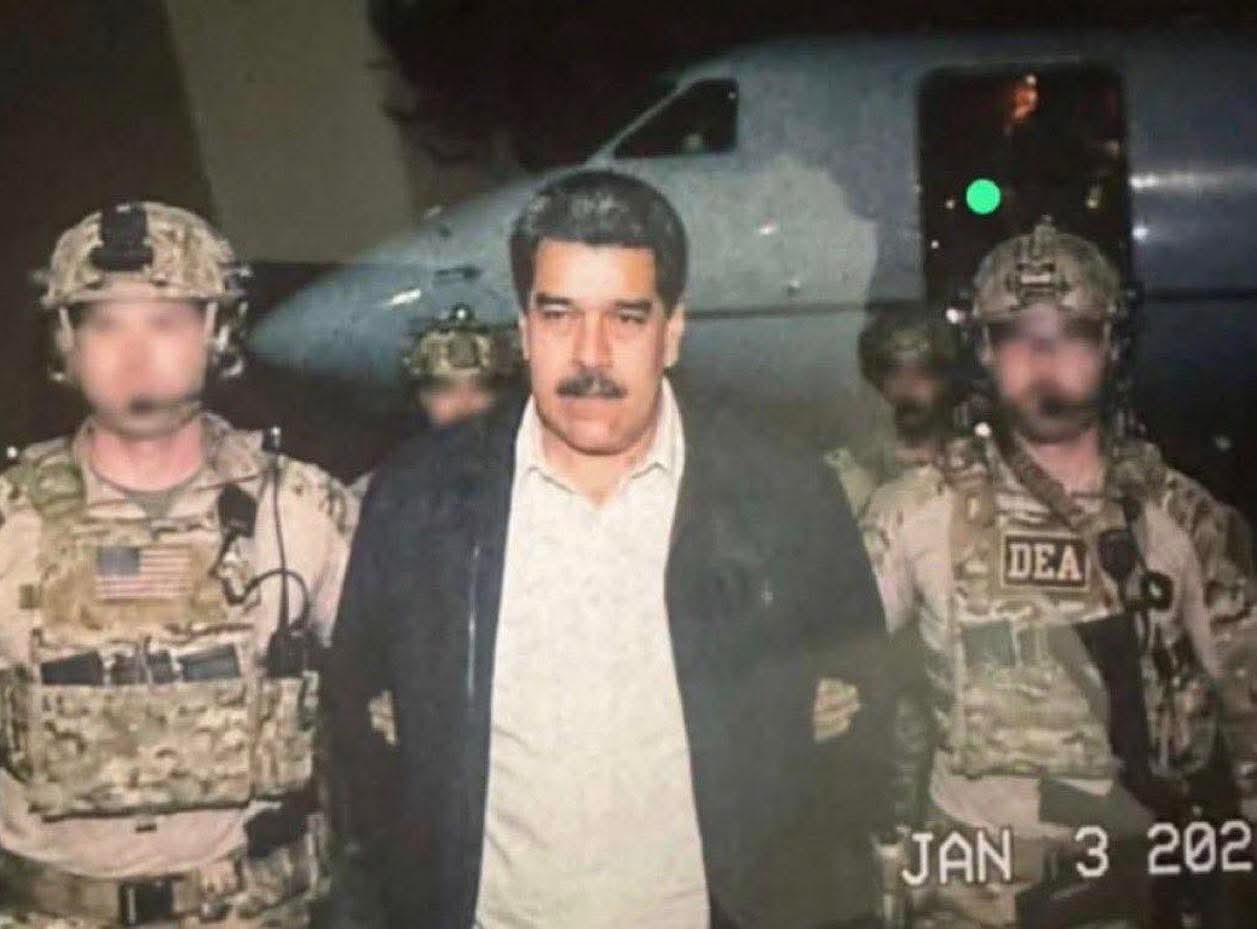 Maduro perp walked Blank Meme Template