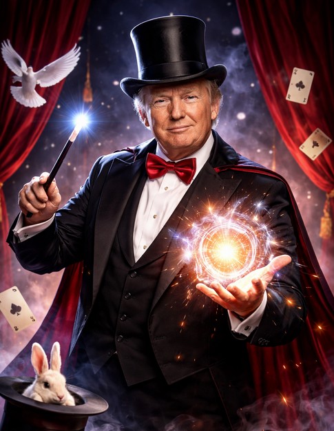 magic trump Blank Meme Template