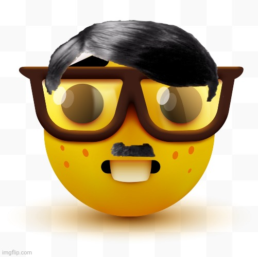 Hitler Nerd Emoji Blank Meme Template