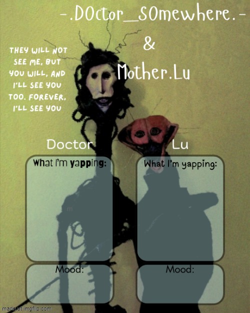 Doctor n Lu shared temp | image tagged in doctor n lu shared temp | made w/ Imgflip meme maker