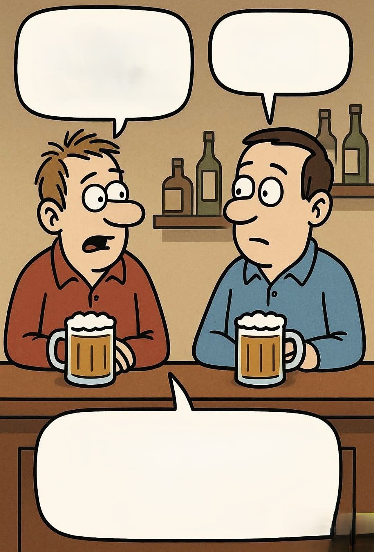 Bar Guys Blank Meme Template