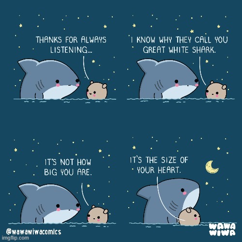 image tagged in shark,octopus,great white shark,size,heart,aww | made w/ Imgflip meme maker