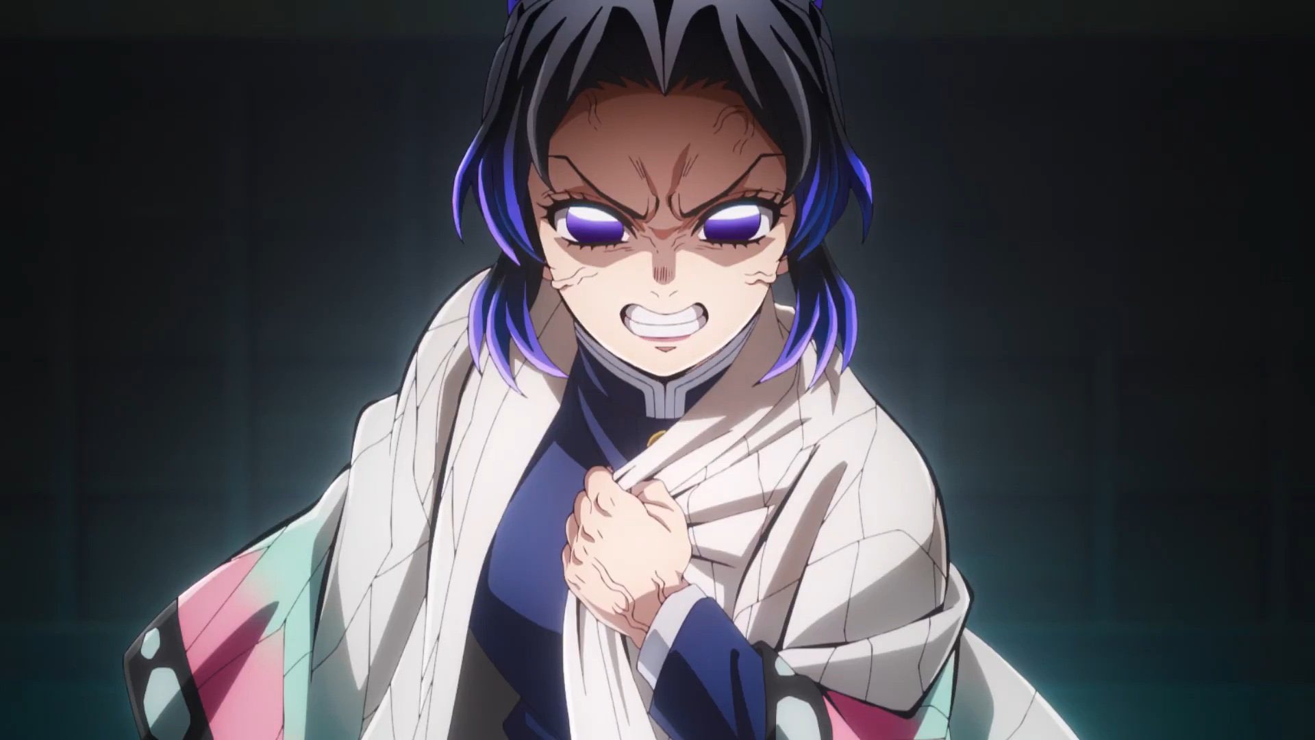 Angry Kocho Shinobu Blank Meme Template