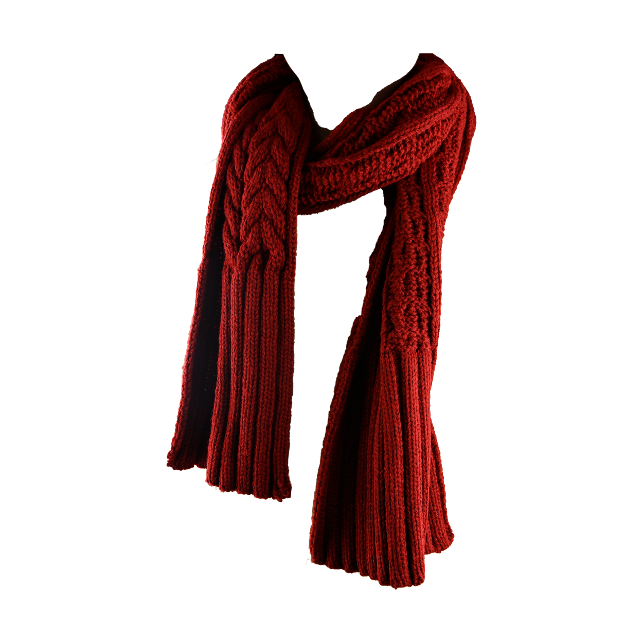 Red clothing scarf Blank Meme Template