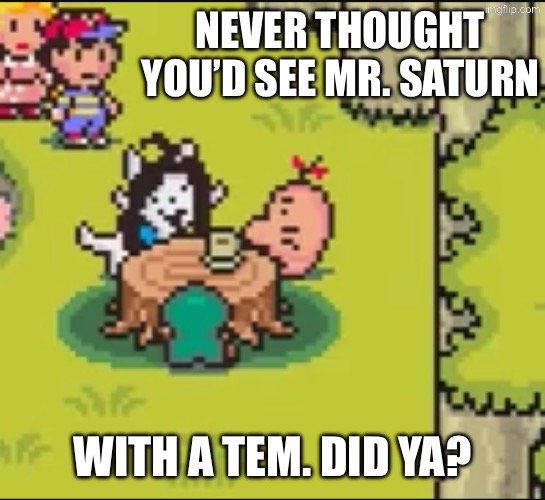 Well, neither did I | NEVER THOUGHT YOU’D SEE MR. SATURN; WITH A TEM. DID YA? | made w/ Imgflip meme maker
