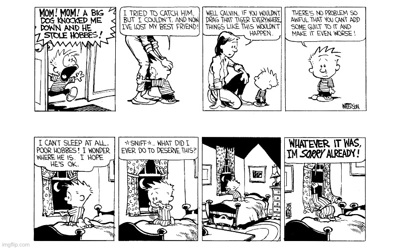image tagged in calvin and hobbes,comics | made w/ Imgflip meme maker