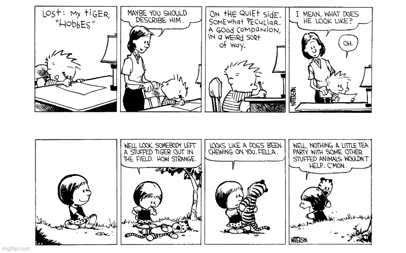 image tagged in calvin and hobbes,comics | made w/ Imgflip meme maker