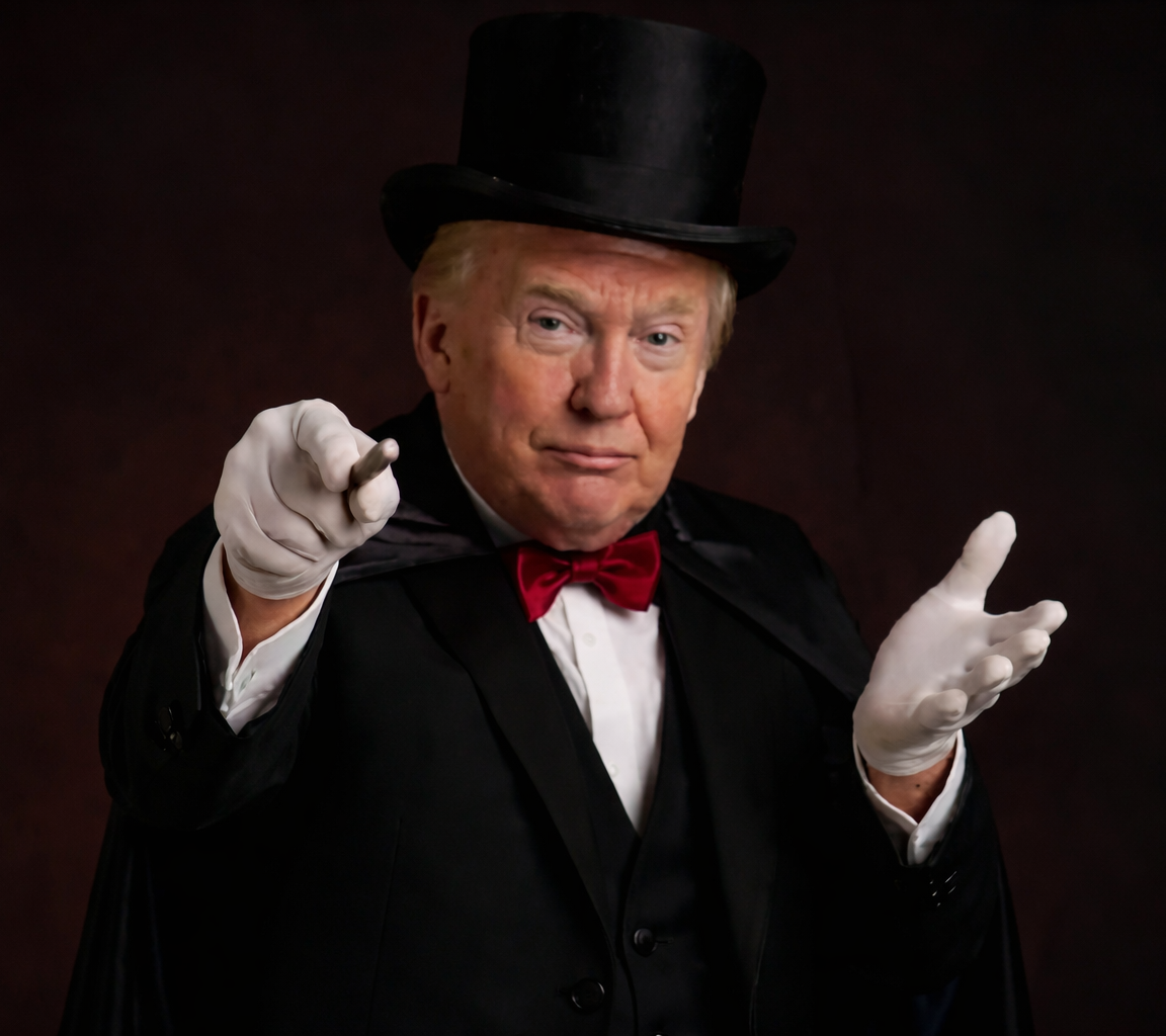 Trump Magic Trick Blank Meme Template