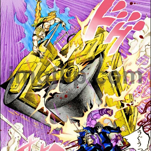 JoJo road roller | image tagged in jojo road roller | made w/ Imgflip meme maker