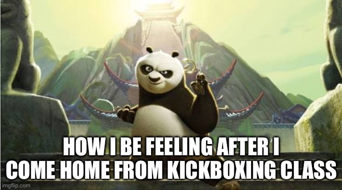 Kung fu fighting | HOW I BE FEELING AFTER I COME HOME FROM KICKBOXING CLASS | image tagged in true | made w/ Imgflip meme maker