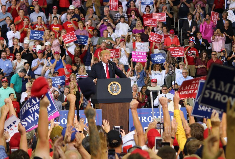 Trump rally speech pre-printed signs Blank Meme Template
