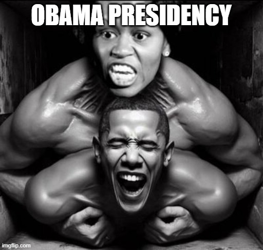 Big Mike & Dingle Barry | OBAMA PRESIDENCY | image tagged in big mike dingle barry | made w/ Imgflip meme maker