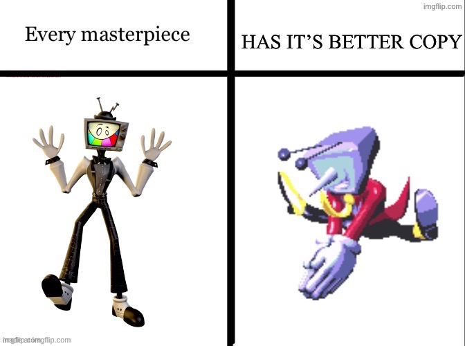 Idk I personally like both characters | made w/ Imgflip meme maker