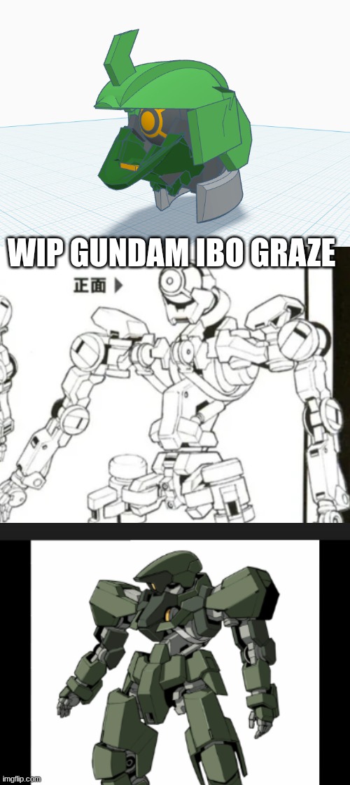 wip | WIP GUNDAM IBO GRAZE | made w/ Imgflip meme maker