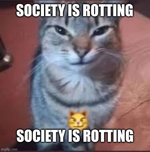 SOCIETY IS ROTTING; SOCIETY IS ROTTING | made w/ Imgflip meme maker