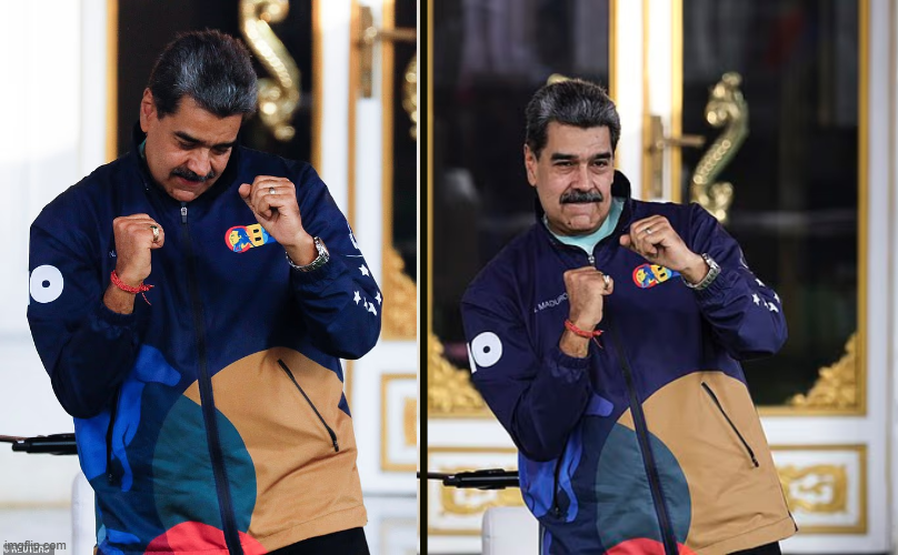 Maduro does the Trump dance Blank Meme Template