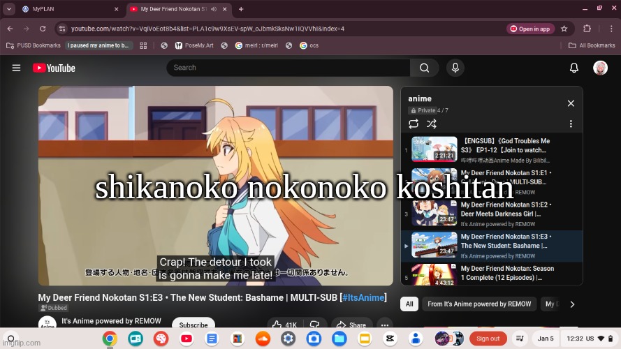 very deercore | shikanoko nokonoko koshitan | image tagged in nokotan | made w/ Imgflip meme maker