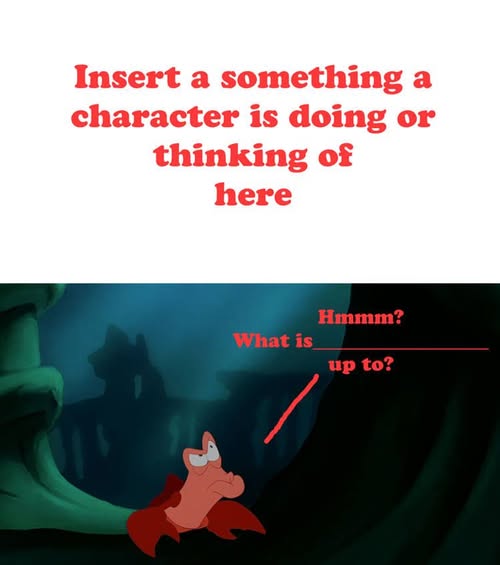 Crab is spying who ? Blank Meme Template